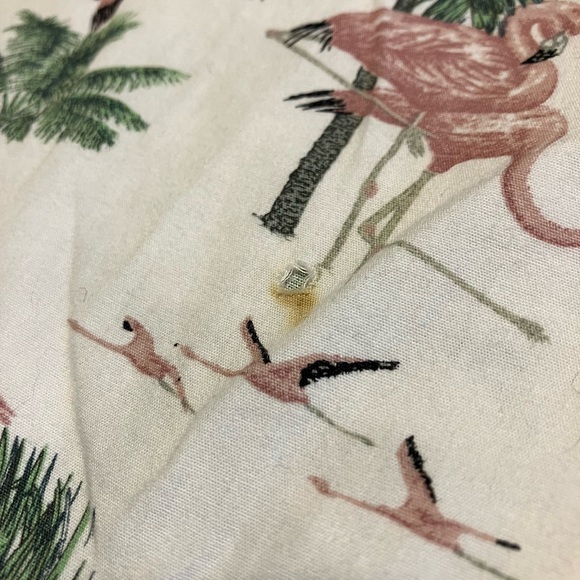 Denim & Flower Flamingo Short Sleeve Button Down - Picture 4 of 6